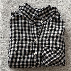 Old Navy Black and White Flannel